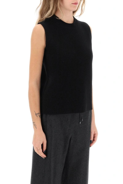 Shop Guest In Residence Layer Up Cashmere Vest In Black