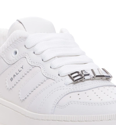 Shop Bally Sneakers In Bianco