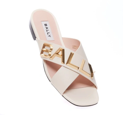 Shop Bally Sandals In Bianco