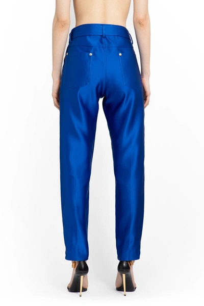 Shop Tom Ford Trousers In Blue