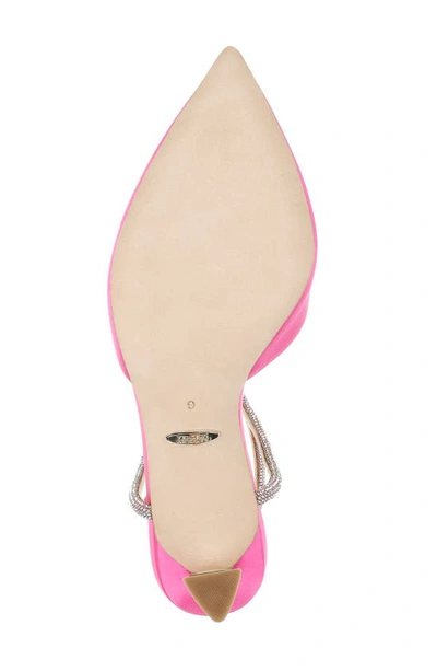 Badgley Mischka Kamilah Ankle Strap Pump In Hot Pink
