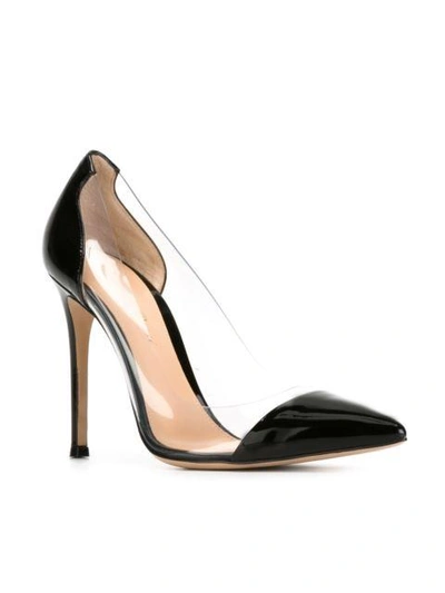 Shop Gianvito Rossi 'plexi' Pumos - Schwarz In Black