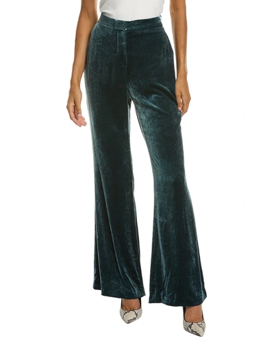 Shop Brunello Cucinelli Silk-blend Pant In Blue