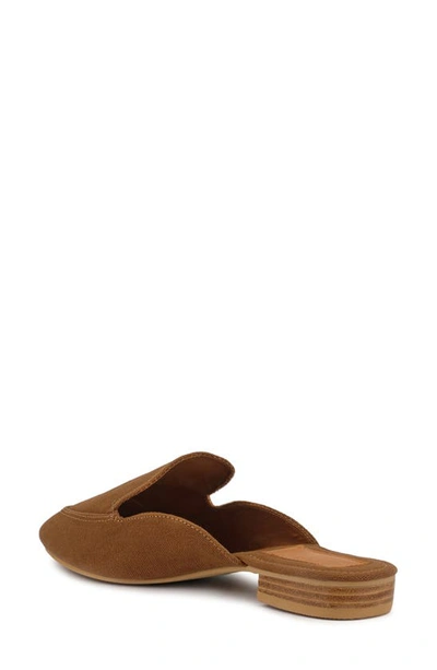 Rag & Co Calico Tan Organic Canvas Mules In Tan