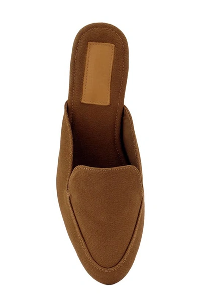 Rag & Co Calico Tan Organic Canvas Mules In Tan