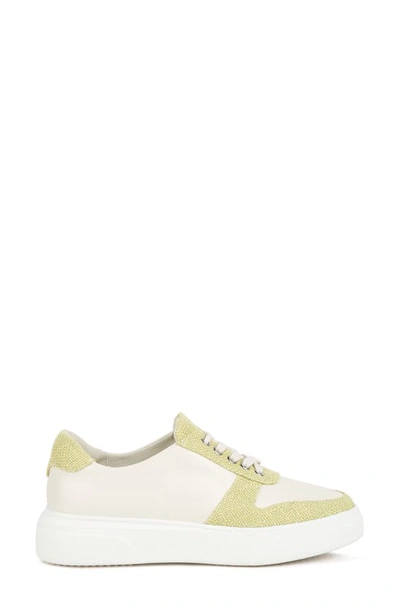 Shop Rag & Co Kjaer Sneaker In Off White/ Green