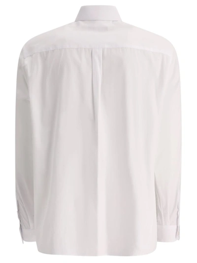 Shop Dolce & Gabbana Shirt With Logo Plaque In White