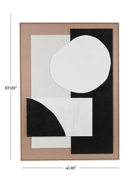 Vivian Lune Home Abstract Framed Wall Art In Brown
