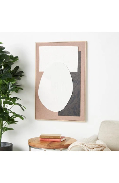 Vivian Lune Home Abstract Framed Wall Art In Brown