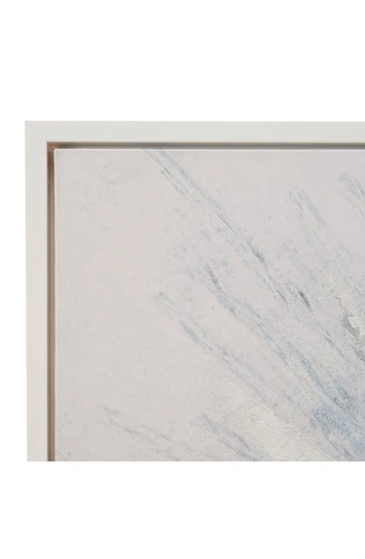 Cosmo By Cosmopolitan Abstract Canvas Framed Wall Art In White/ Blue