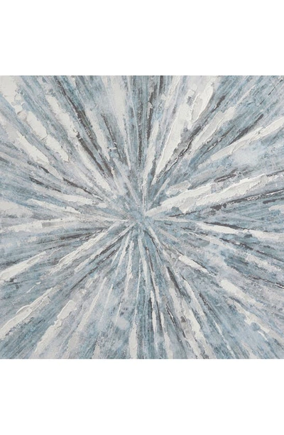 Cosmo By Cosmopolitan Abstract Canvas Framed Wall Art In White/ Blue