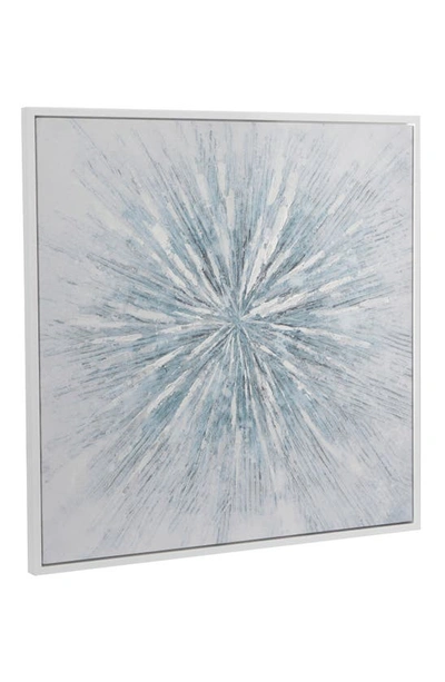 Shop Cosmo By Cosmopolitan Abstract Canvas Framed Wall Art In White/ Blue