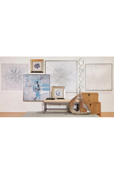 Cosmo By Cosmopolitan Abstract Canvas Framed Wall Art In White/ Blue