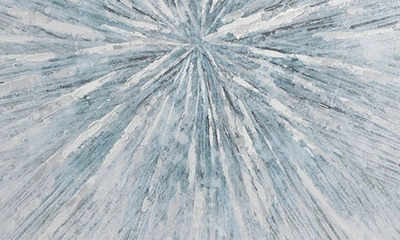 Cosmo By Cosmopolitan Abstract Canvas Framed Wall Art In White/ Blue
