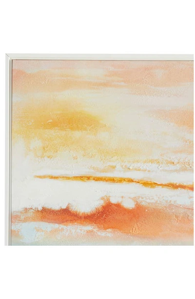 Willow Row Canvas Framed Wall Art In White