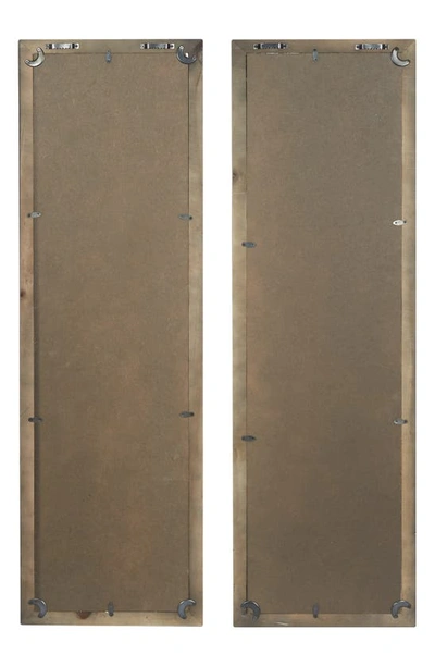 Willow Row Set Of 2 Butterfly Glass Framed Wall Art In Brown