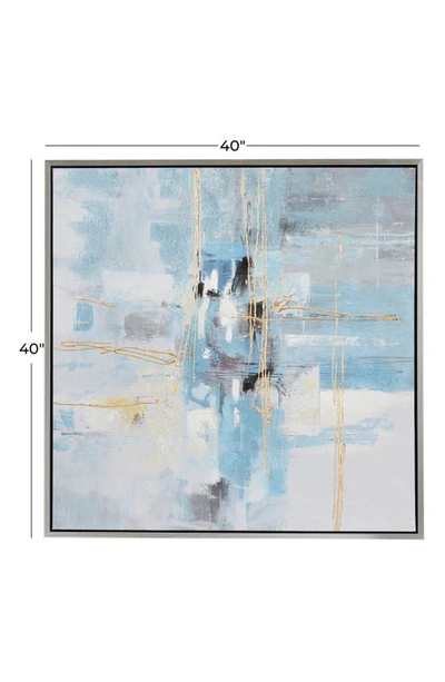 Shop Cosmo By Cosmopolitan Abstract Canvas Framed Wall Art In Blue