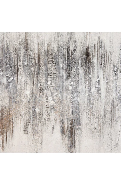 Willow Row Canvas Framed Wall Art In Gray