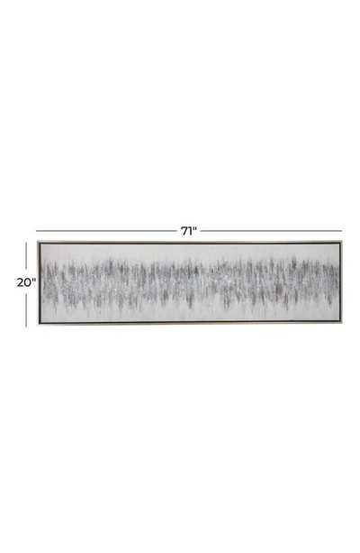 Willow Row Canvas Framed Wall Art In Gray