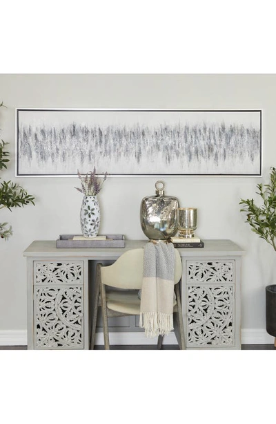 Willow Row Canvas Framed Wall Art In Gray