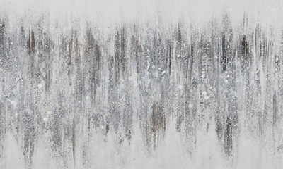 Willow Row Canvas Framed Wall Art In Gray