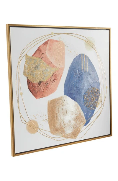 Shop Vivian Lune Home Geode Canvas Framed Wall Art In White