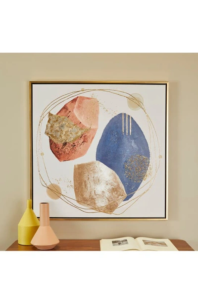 Shop Vivian Lune Home Geode Canvas Framed Wall Art In White