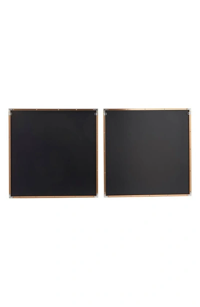 Cosmo By Cosmopolitan Gold Porcelain Abstract Canvas Framed Wall Art In Gold