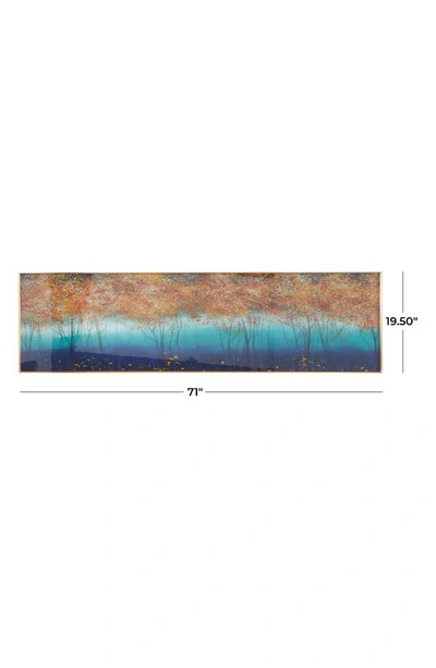 Vivian Lune Home Blue Trees Framed Wall Art In Blue