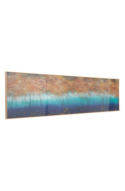 Vivian Lune Home Blue Trees Framed Wall Art In Blue