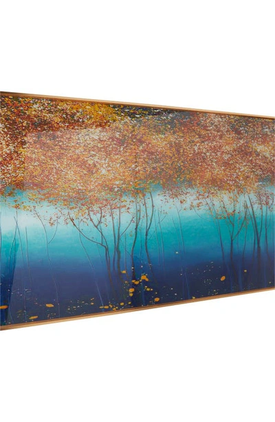 Vivian Lune Home Blue Trees Framed Wall Art In Blue