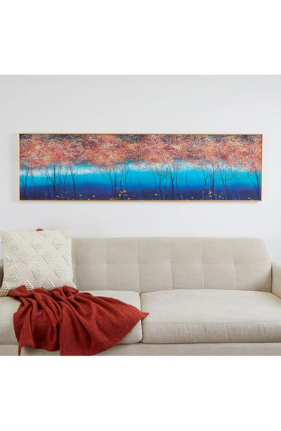 Vivian Lune Home Blue Trees Framed Wall Art In Blue