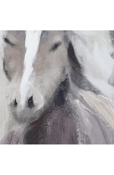 Willow Row Horse Canvas Framed Wall Art In Gray