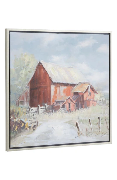 Shop Sonoma Sage Home Farmhouse Canvas Framed Wall Art In Blue