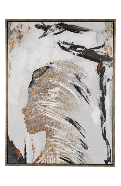 Willow Row Canvas Framed Wall Art In Brown