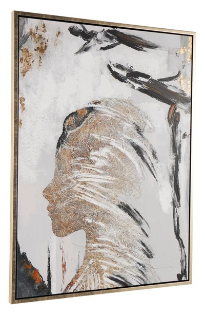 Willow Row Canvas Framed Wall Art In Brown