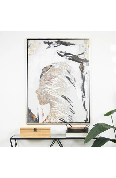 Willow Row Canvas Framed Wall Art In Brown