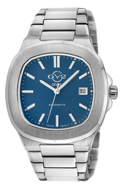 Shop Gv2 Potente Automatic Bracelet Watch, 40mm In Blue