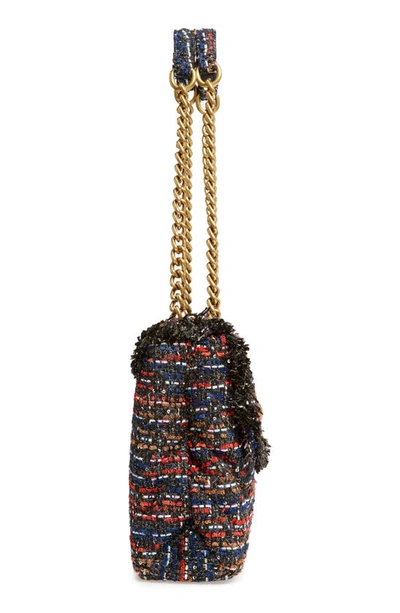 Kurt Geiger Large Kensington Tweed Shoulder Bag In Red Comb
