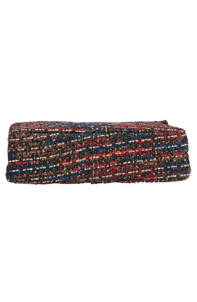 Kurt Geiger Large Kensington Tweed Shoulder Bag In Red Comb