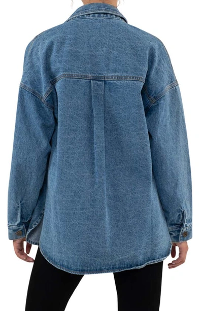 Shop Blu Pepper Cotton Denim Shirt Jacket