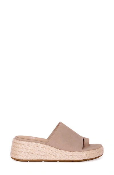 Shop Eileen Fisher Tarry Toe Loop Espadrille Wedge Slide Sandal In Bone