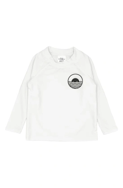 Feather 4 Arrow Icon Long Sleeve Rashguard In White