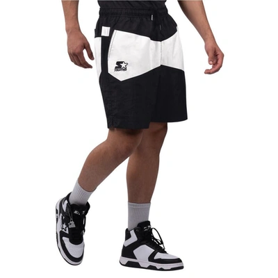 Shop Starter X Nhl Black Ice Black/white Tampa Bay Lightning Linechange Shorts