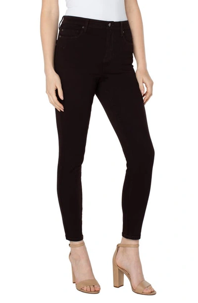 Liverpool Los Angeles Abby High Waist Ankle Skinny Jeans In Molasses