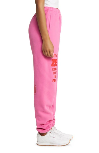 Shop The Mayfair Group It Costs 0 Graphic Joggers In Pink