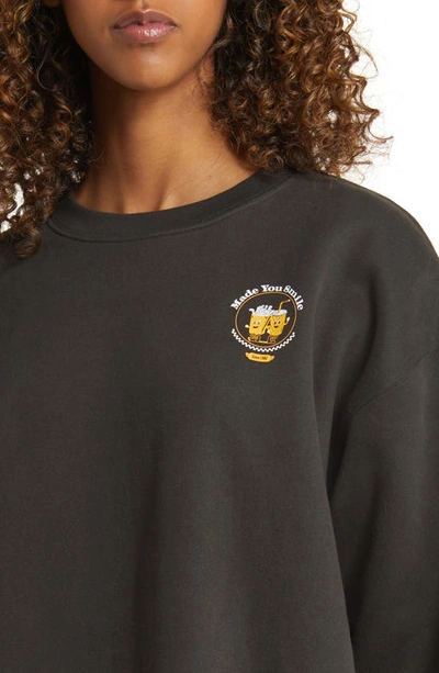 Shop The Mayfair Group Made You Smile Graphic Sweatshirt In Black