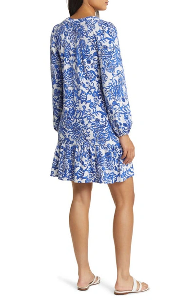 Lilly Pulitzer Alyssa A-line Cotton Dress In Deeper Coconut Ride With Me