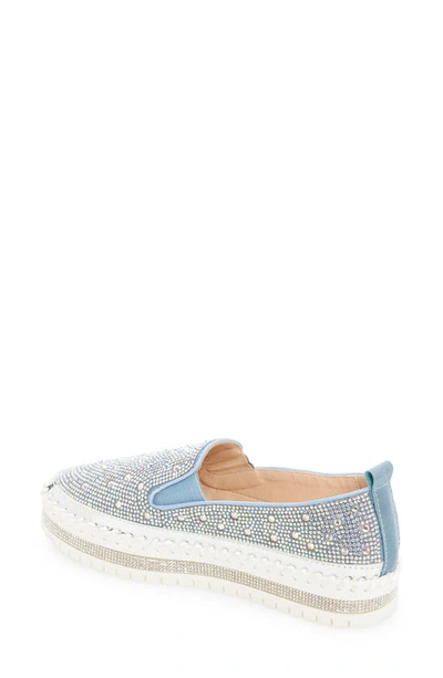 Shop Azalea Wang Rhinestone Sneaker In Denim