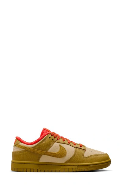 Shop Nike Dunk Low Sneaker In Sesame/ Bronzine/ Picante Red